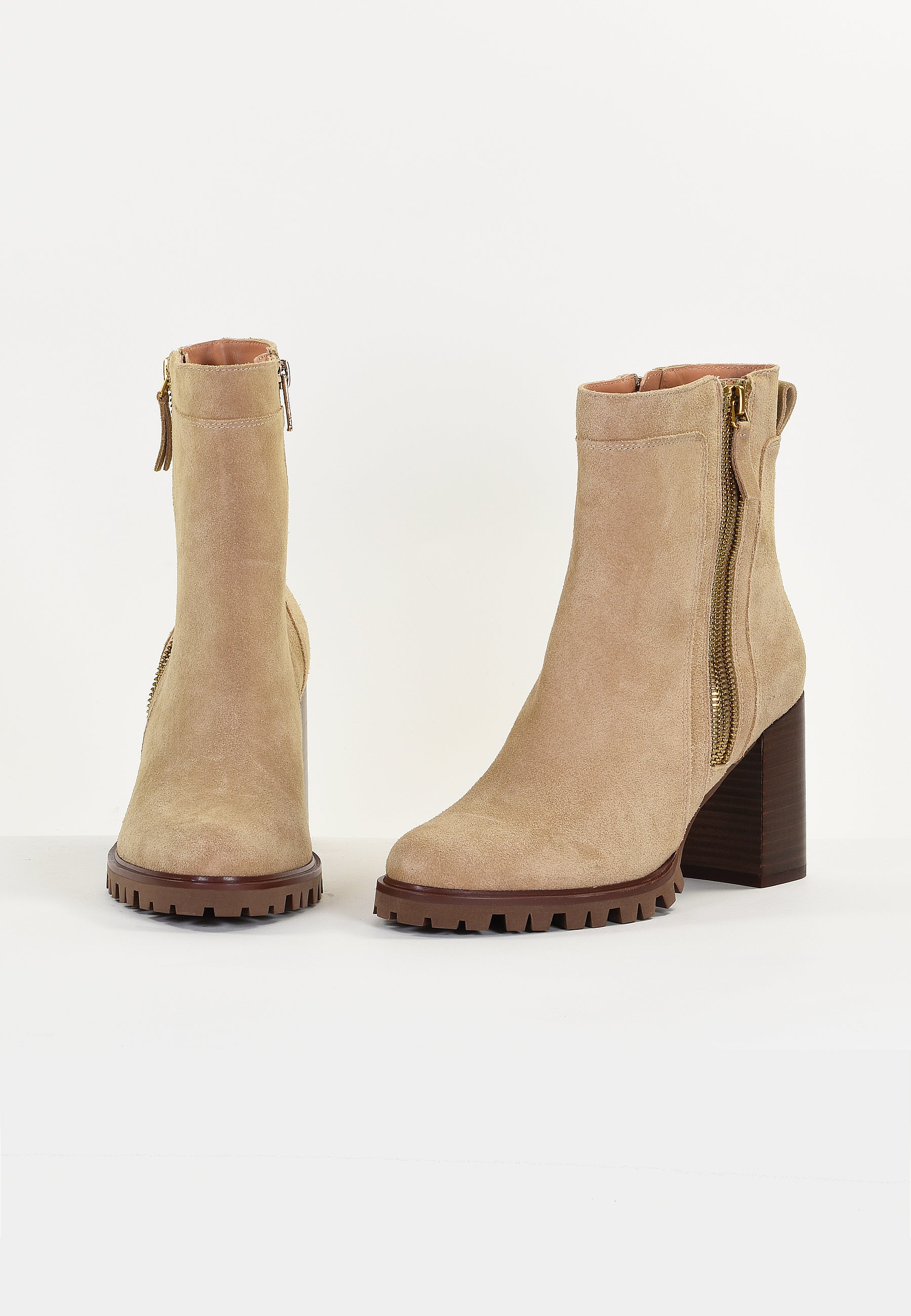 SILENE ANKLE BOOTS - BEIGE