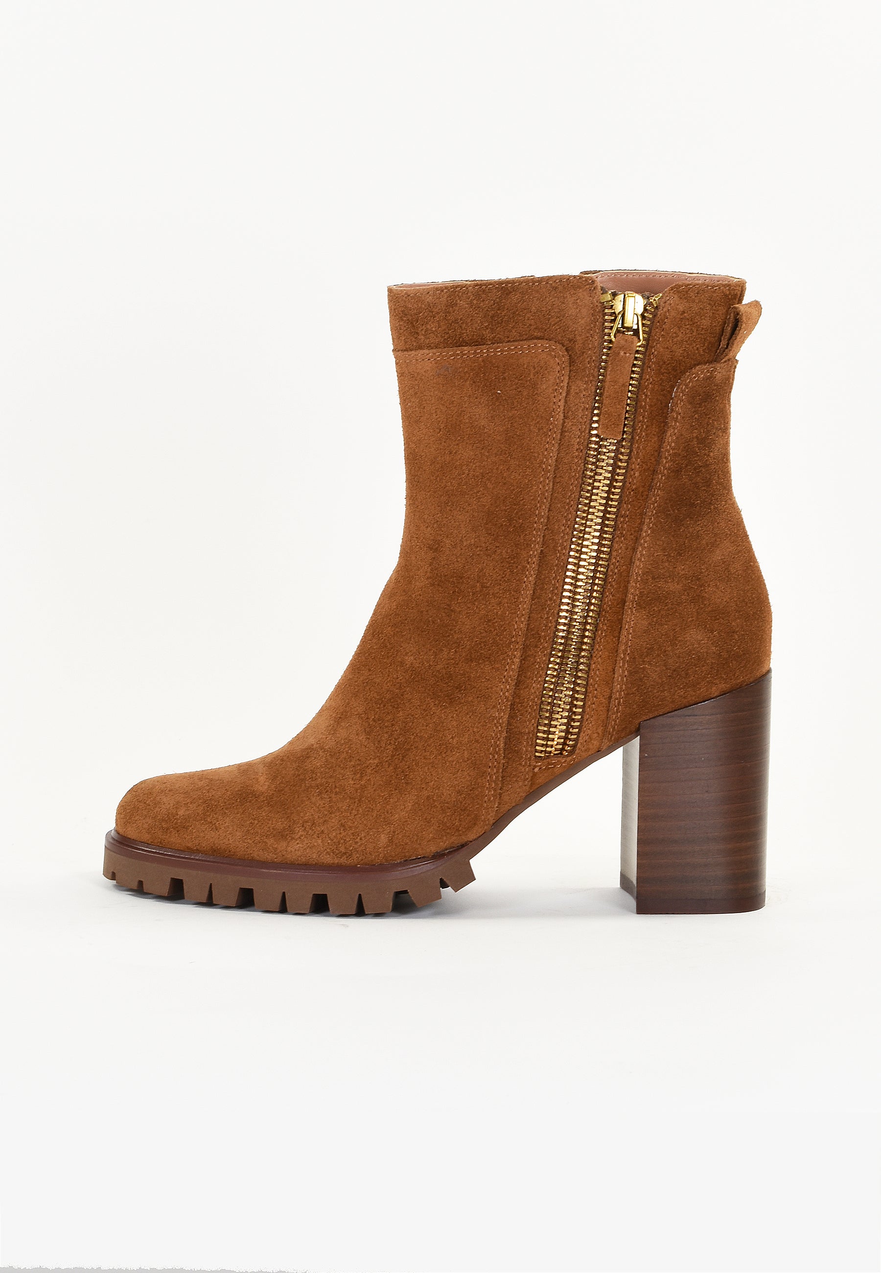 SILENE ANKLE BOOTS - COGNAC