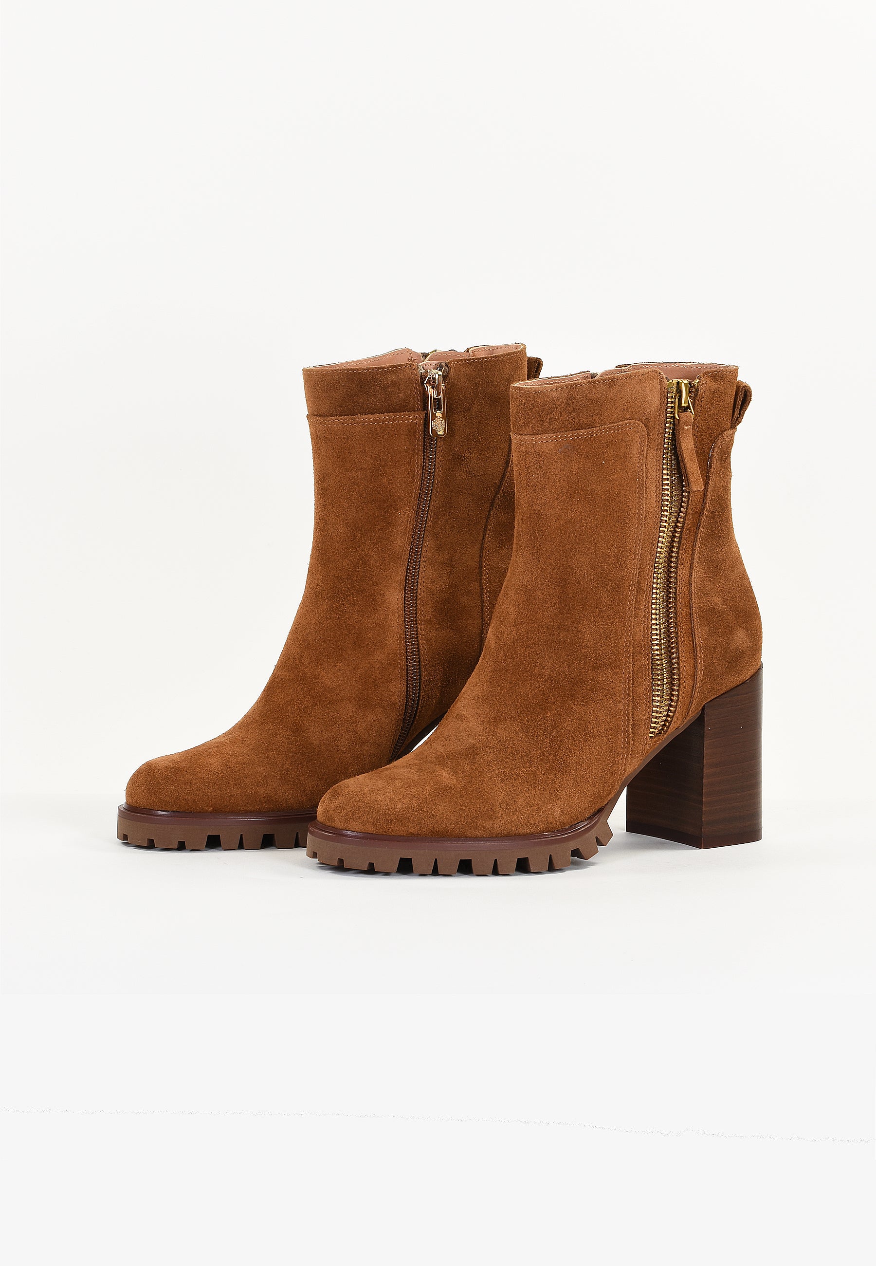 SILENE ANKLE BOOTS - COGNAC