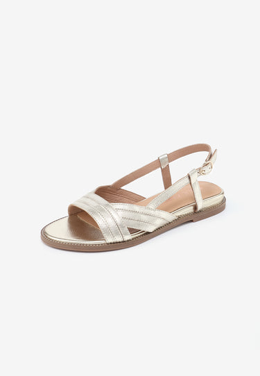 SANDALES PLATES ANISSA  - PLATINE