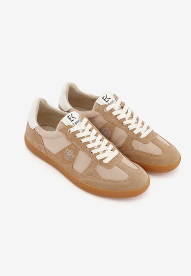 CHERRY - Baskets en cuir Beige