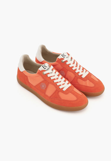 CHERRY - Baskets en cuir Orange