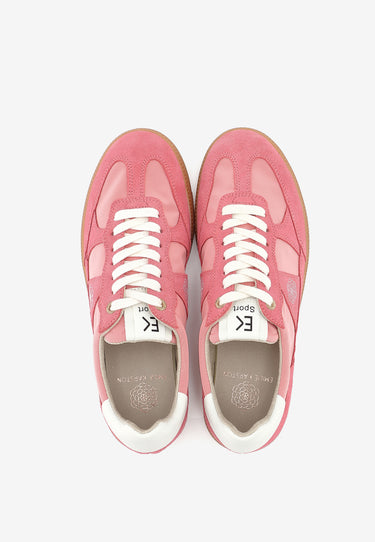 CHERRY - Baskets en cuir Rose