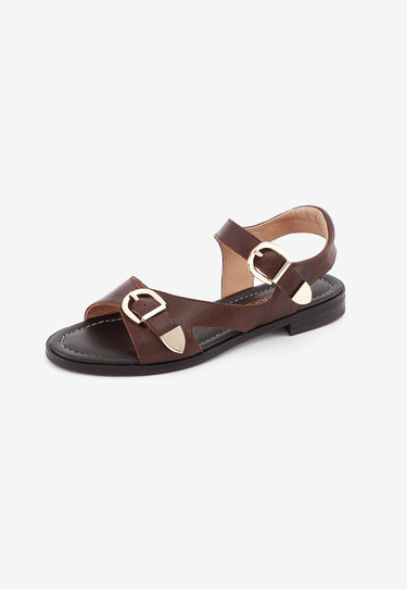 SANDALES FIONA  - MARRON