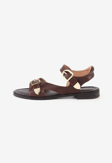 SANDALES FIONA  - MARRON