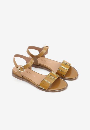 INES SANDALS - OCHRE