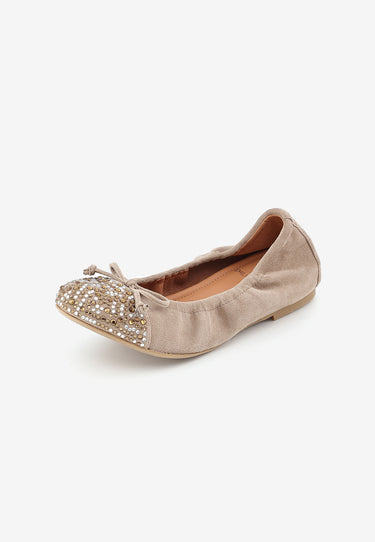 BALLERINES JADE  - TAUPE