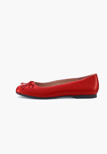 BALLERINES JULINE  - VERNI ROUGE
