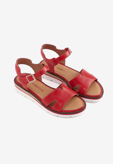 MARION SANDALS - RED 