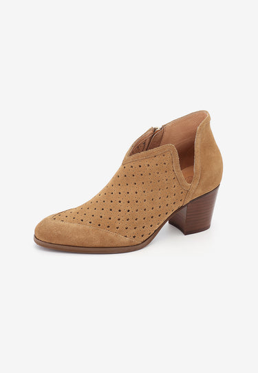 SOLANGE ANKLE BOOTS - CAMEL 