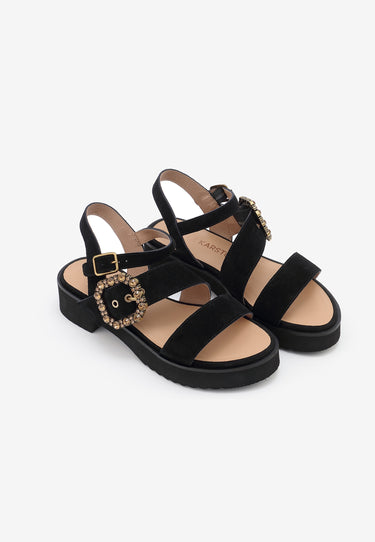 SANDALES VALANCIA  - NOIR