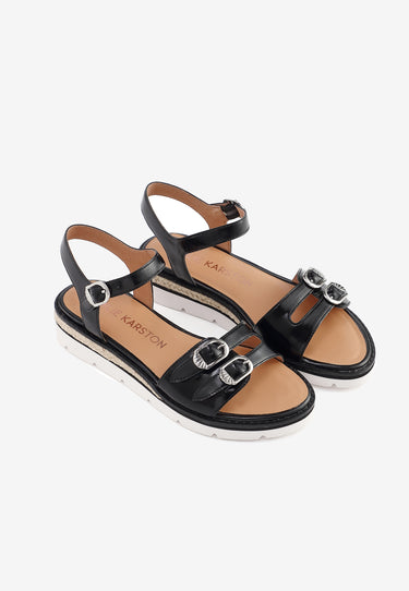 SANDALES XENIA  - NOIR