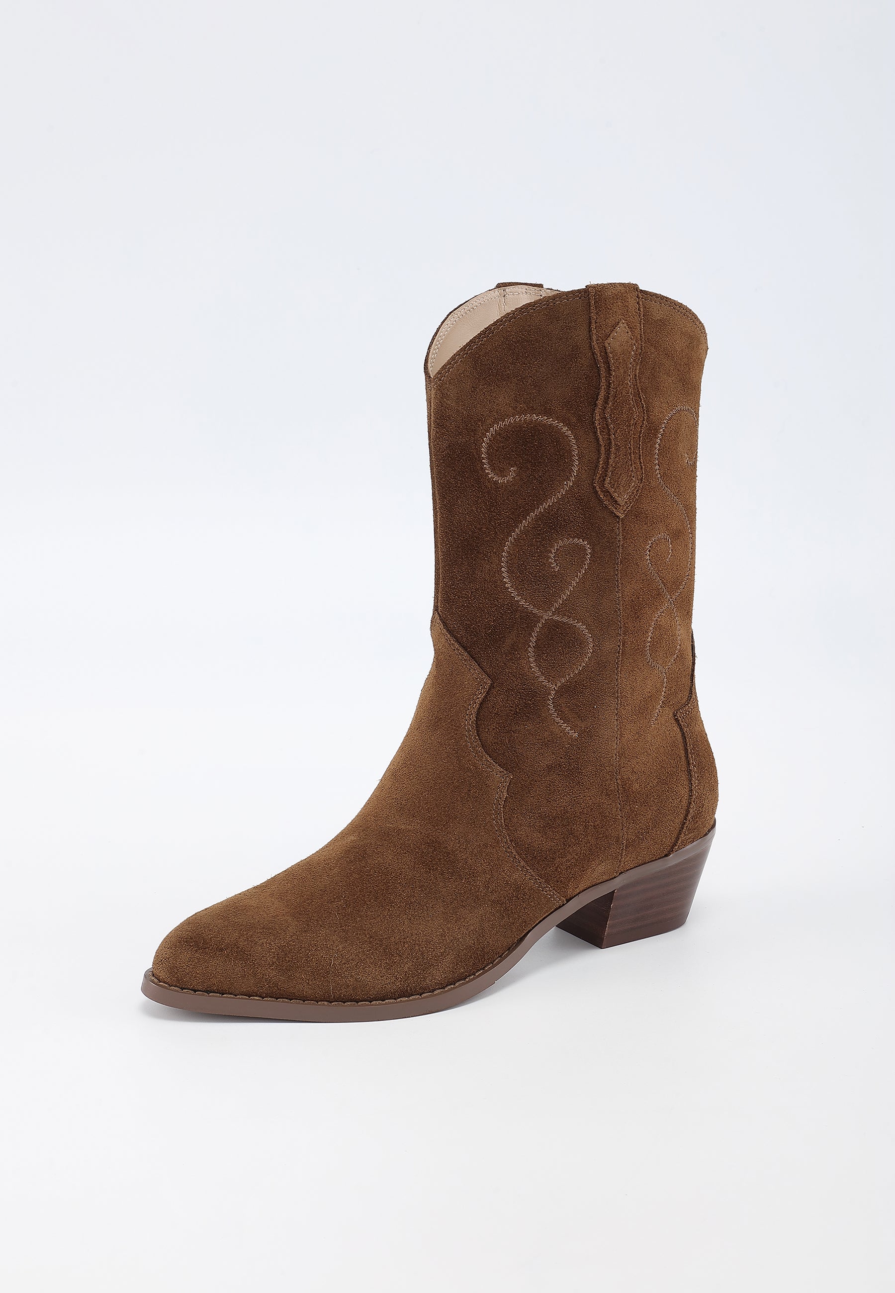 AJISAI ANKLE BOOTS - CAMEL