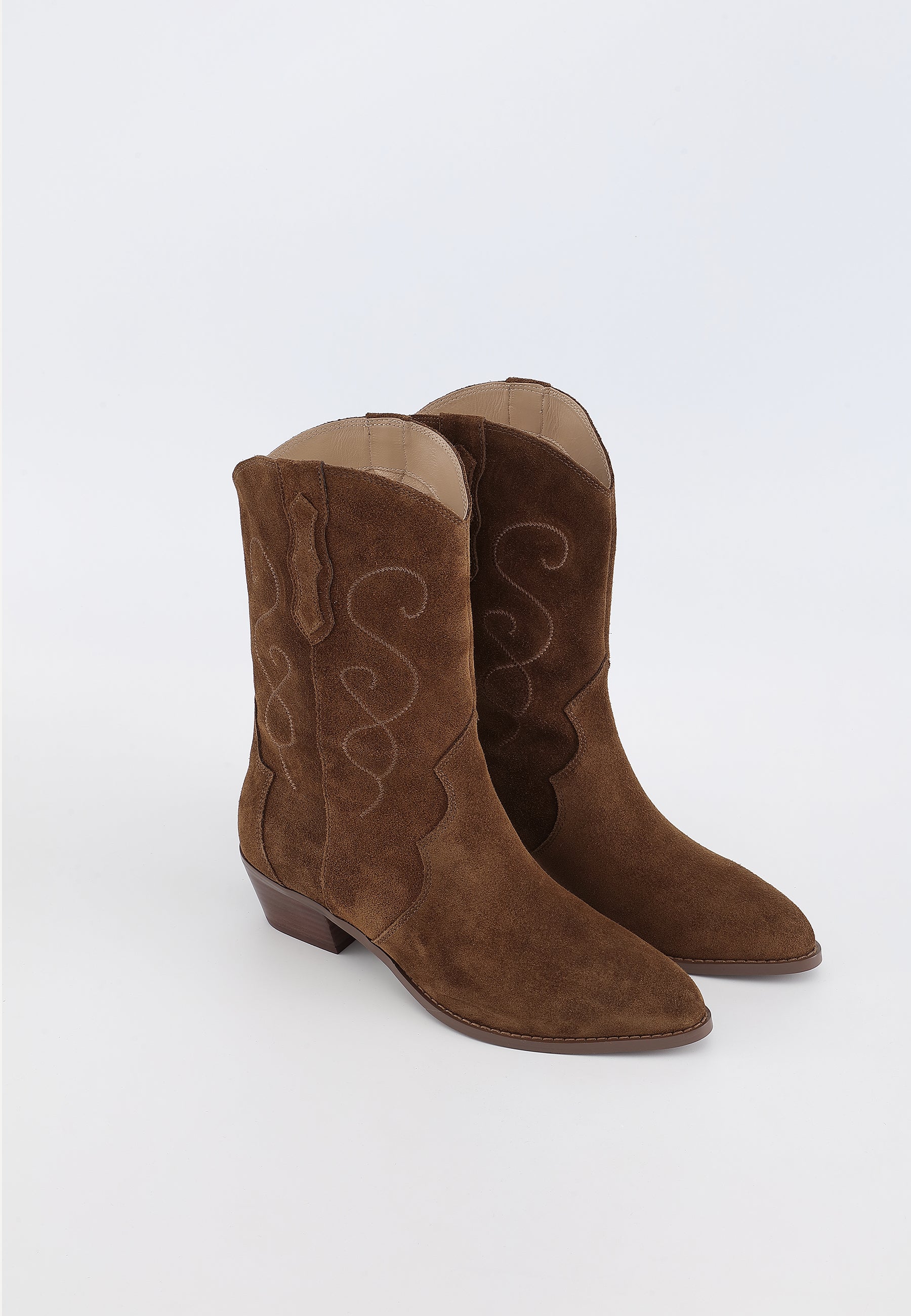 AJISAI ANKLE BOOTS - CAMEL
