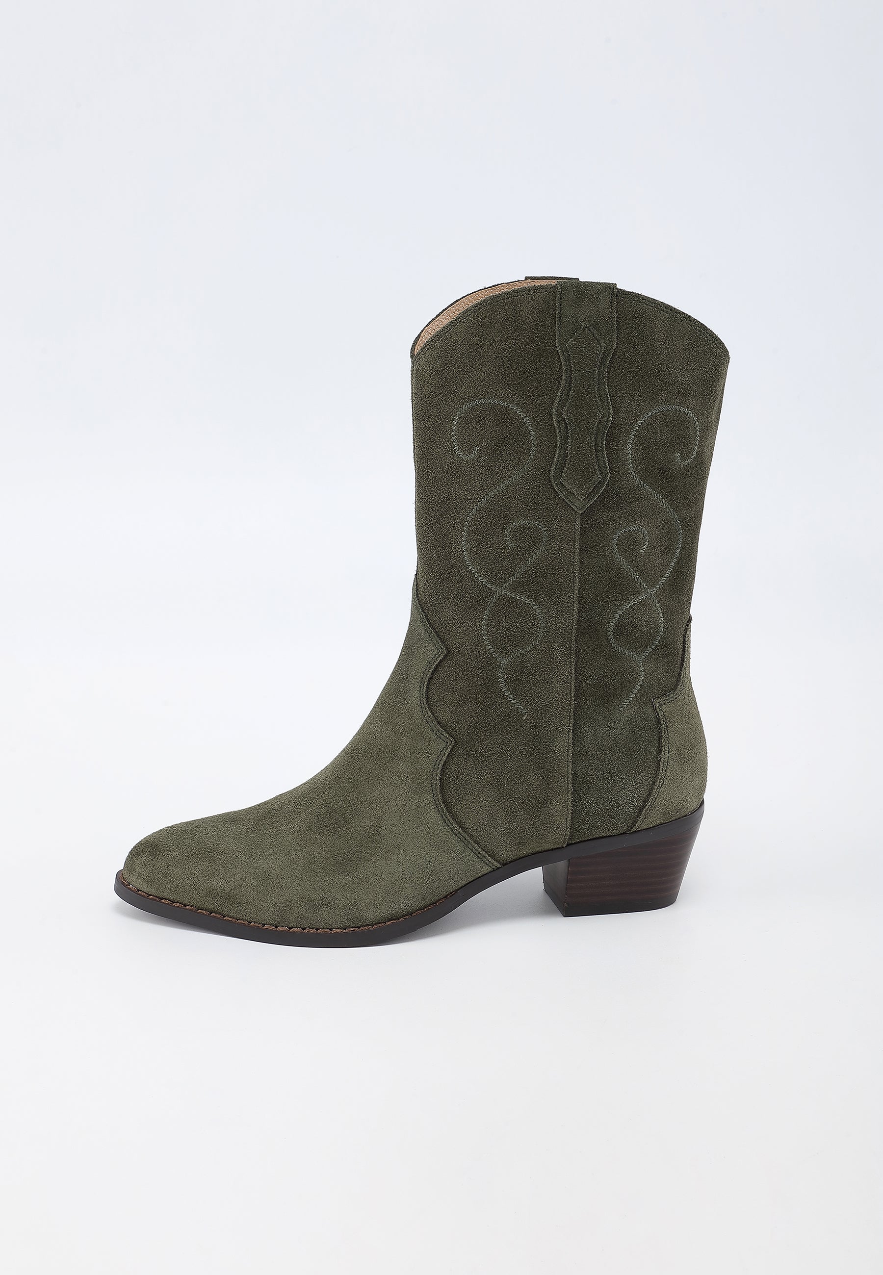 AJISAI ANKLE BOOTS - KHAKI