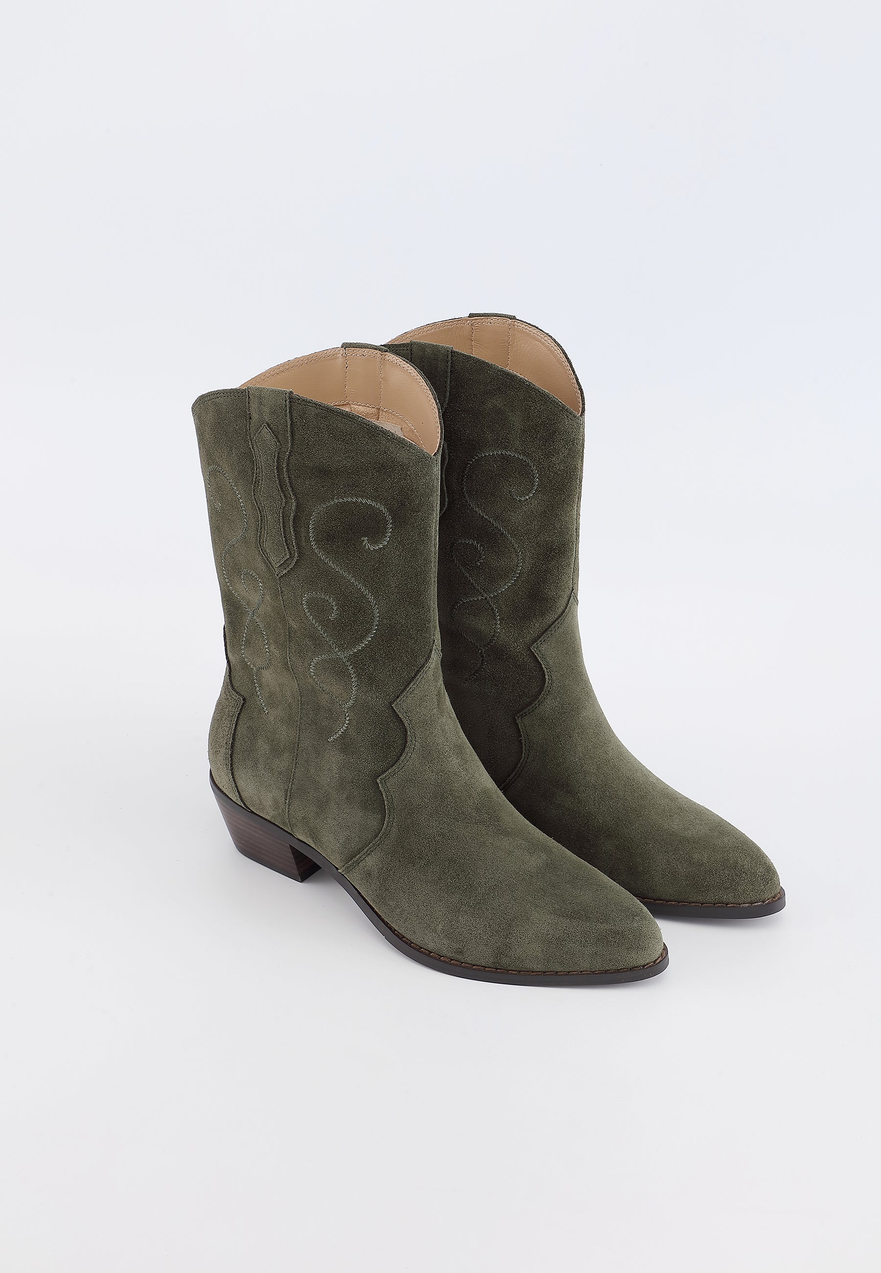 AJISAI ANKLE BOOTS - KHAKI