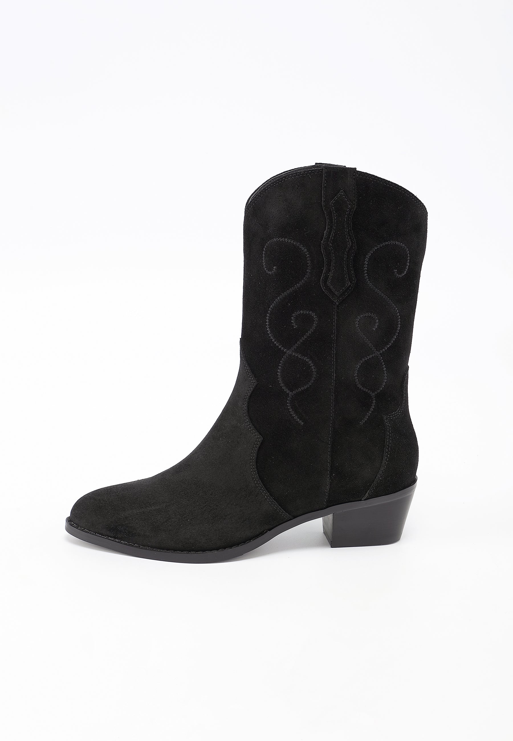 AJISAI ANKLE BOOTS - BLACK