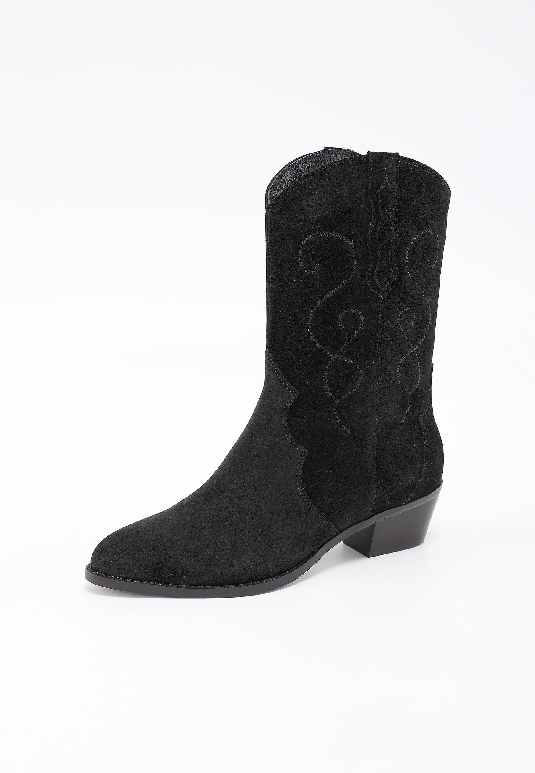 AJISAI ANKLE BOOTS - BLACK