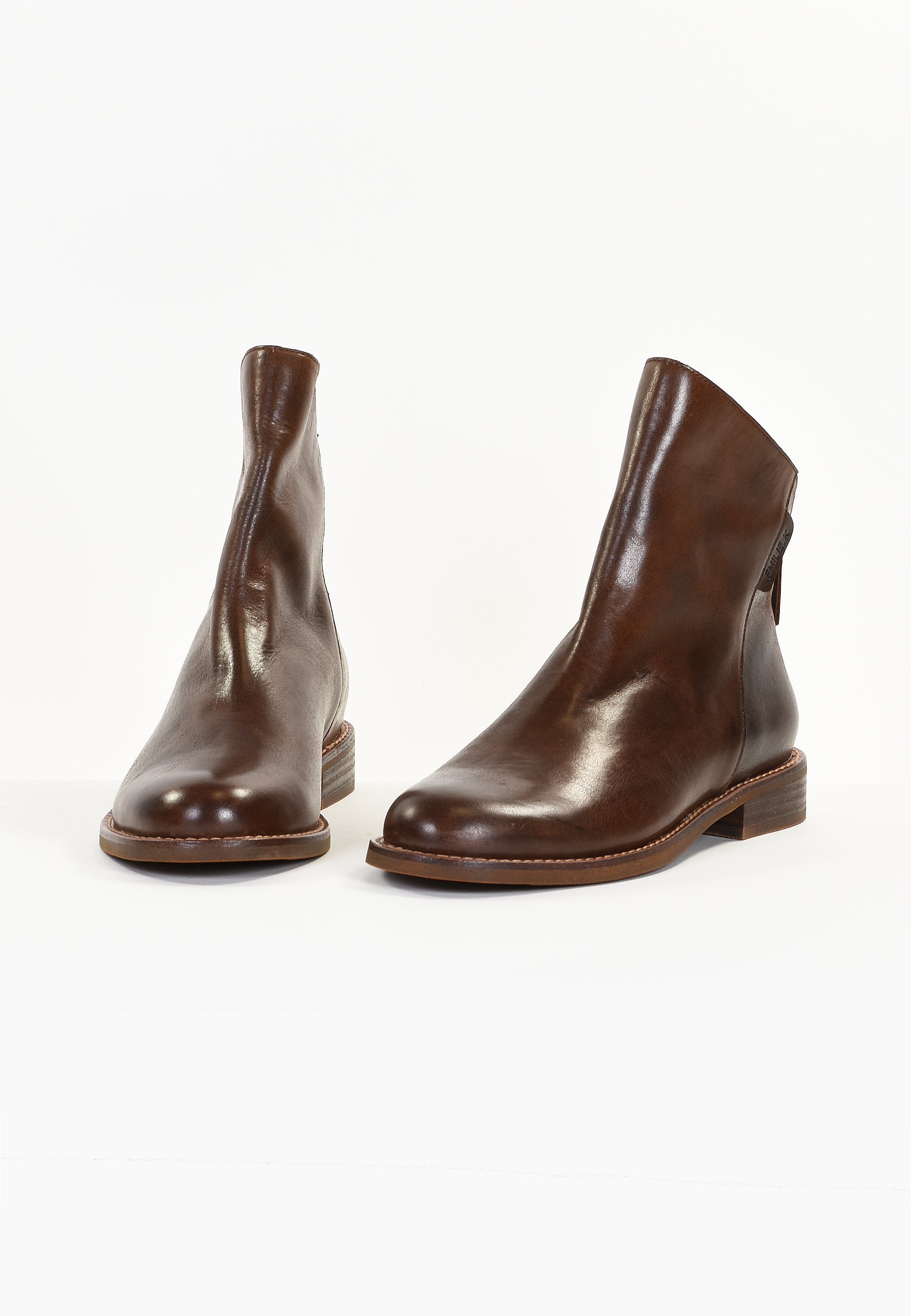CHRYS ANKLE BOOTS - SMOOTH BROWN