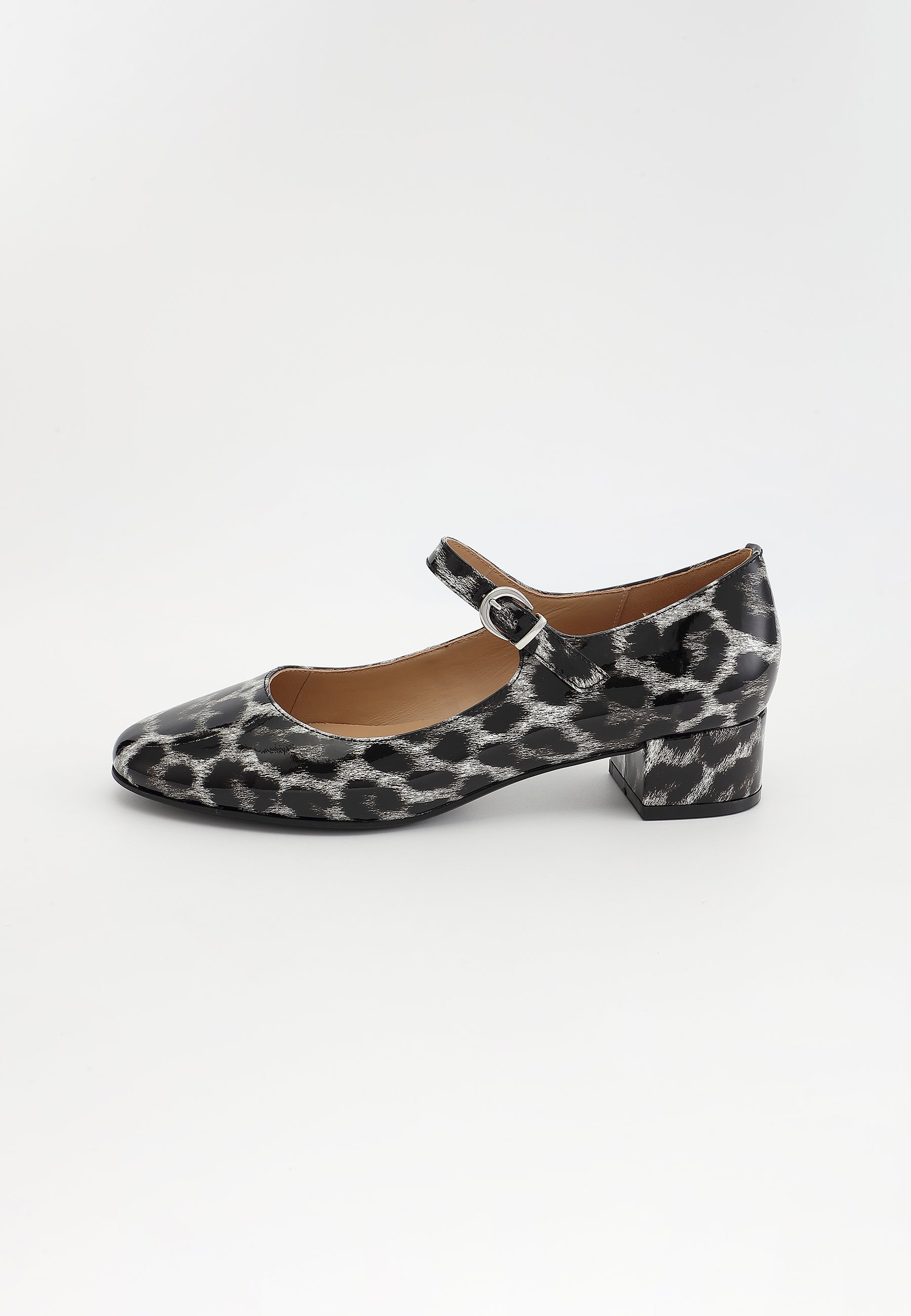 BALLERINES DORIE - LÉOPARD NOIR VERNI