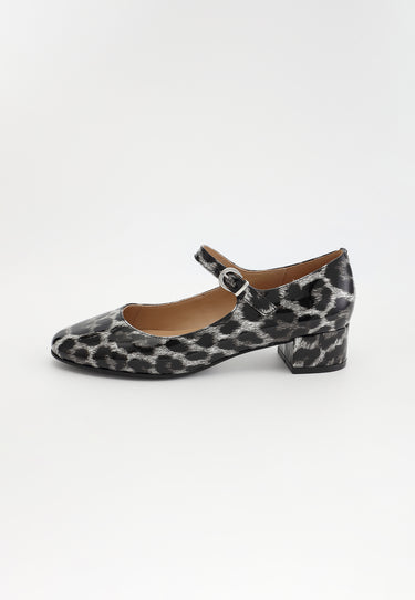 BALLERINES DORIE - LÉOPARD NOIR VERNI