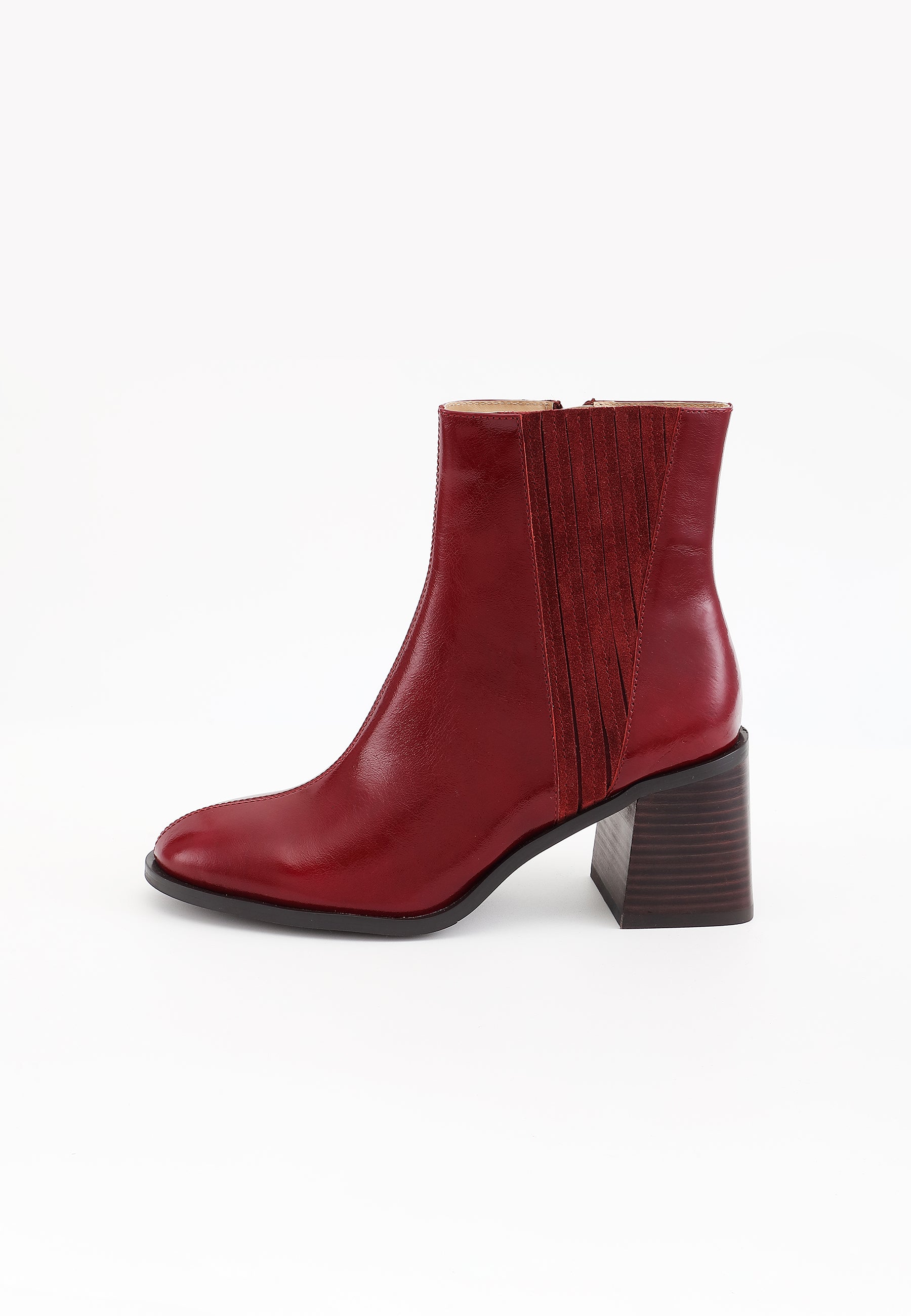BOTTINES EVELYN - BORDEAUX