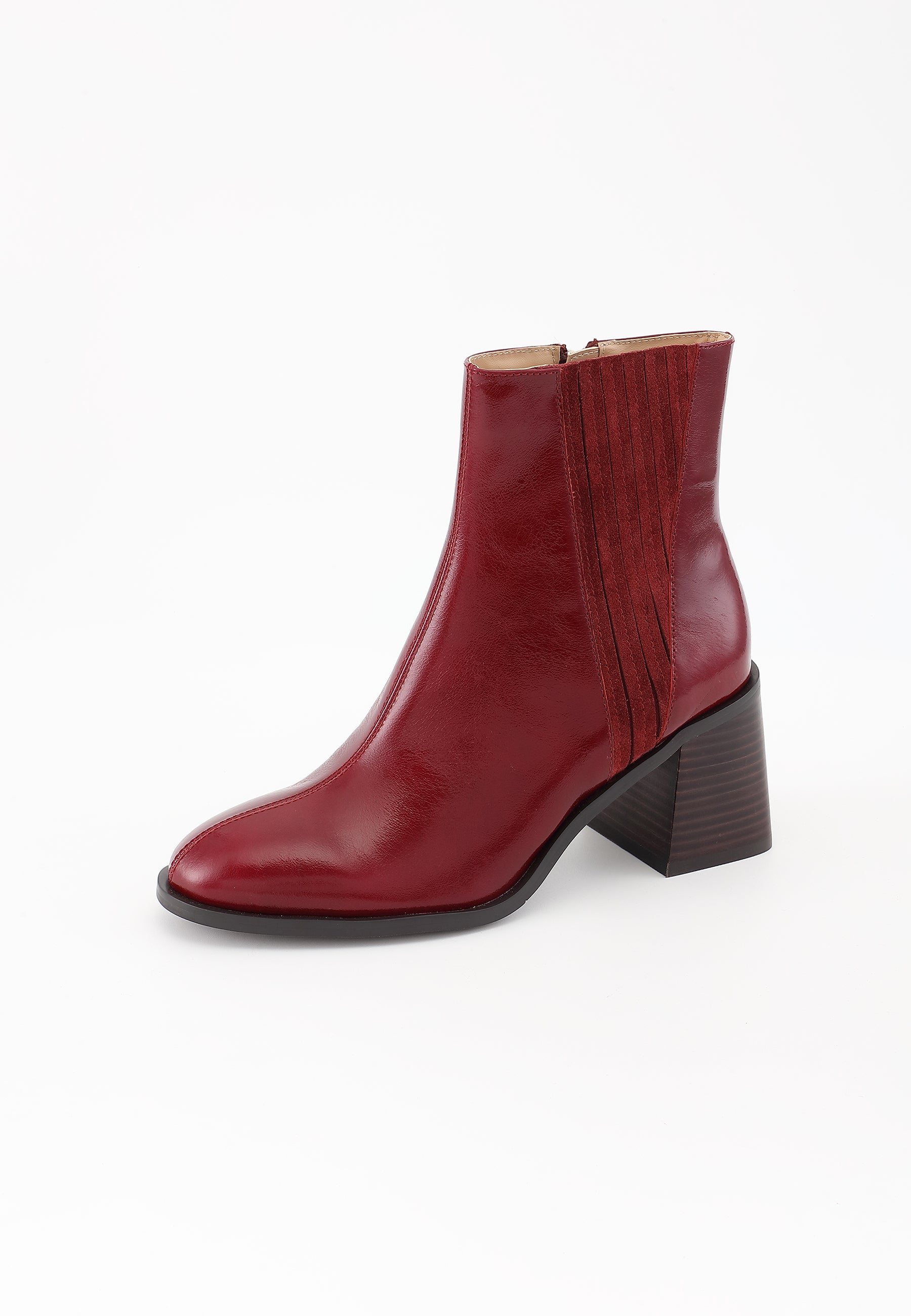 BOTTINES EVELYN - BORDEAUX