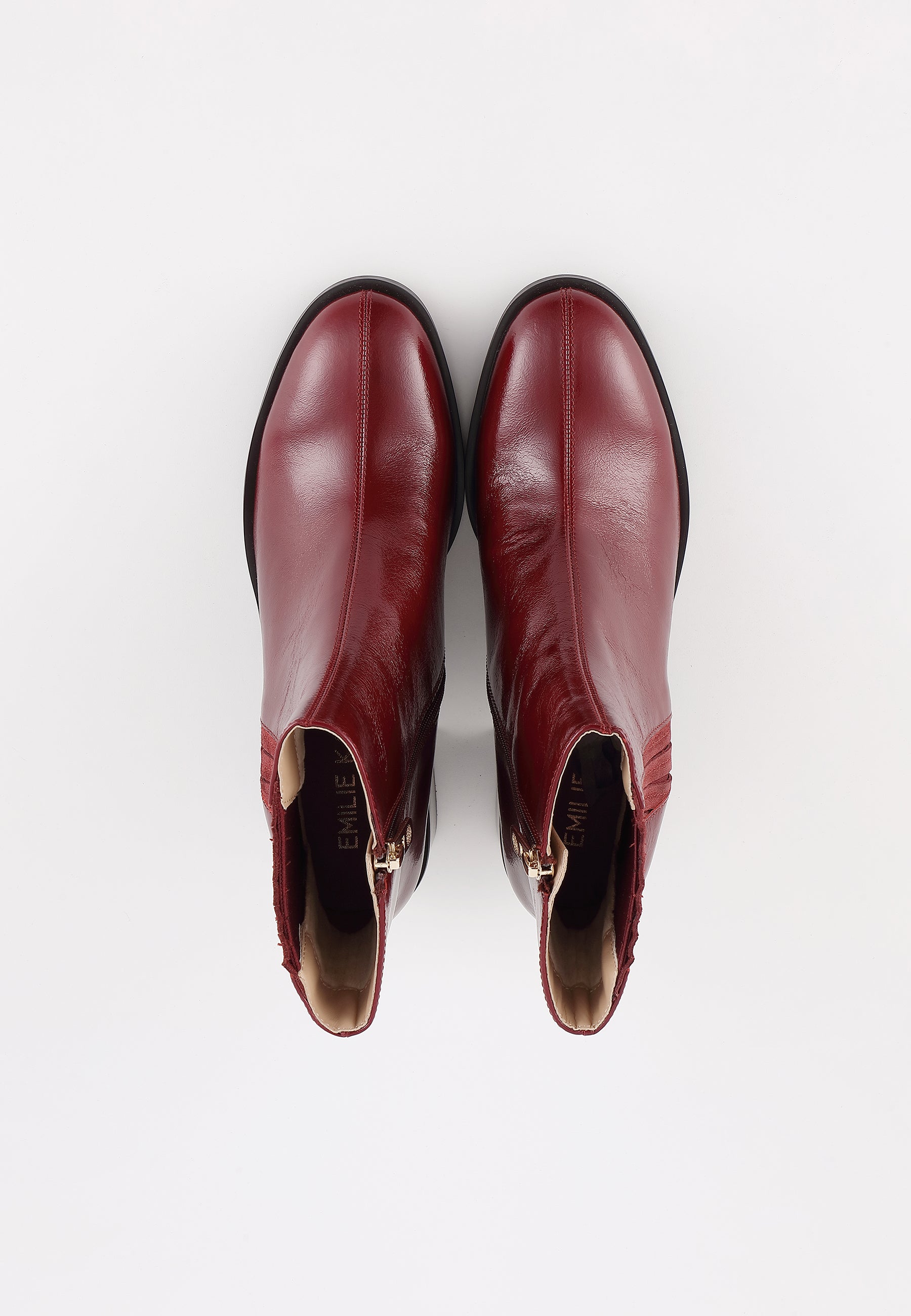 BOTTINES EVELYN - BORDEAUX