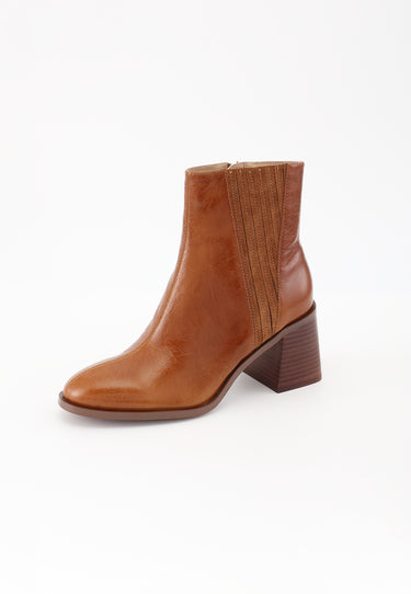 BOTTINES EVELYN - COGNAC