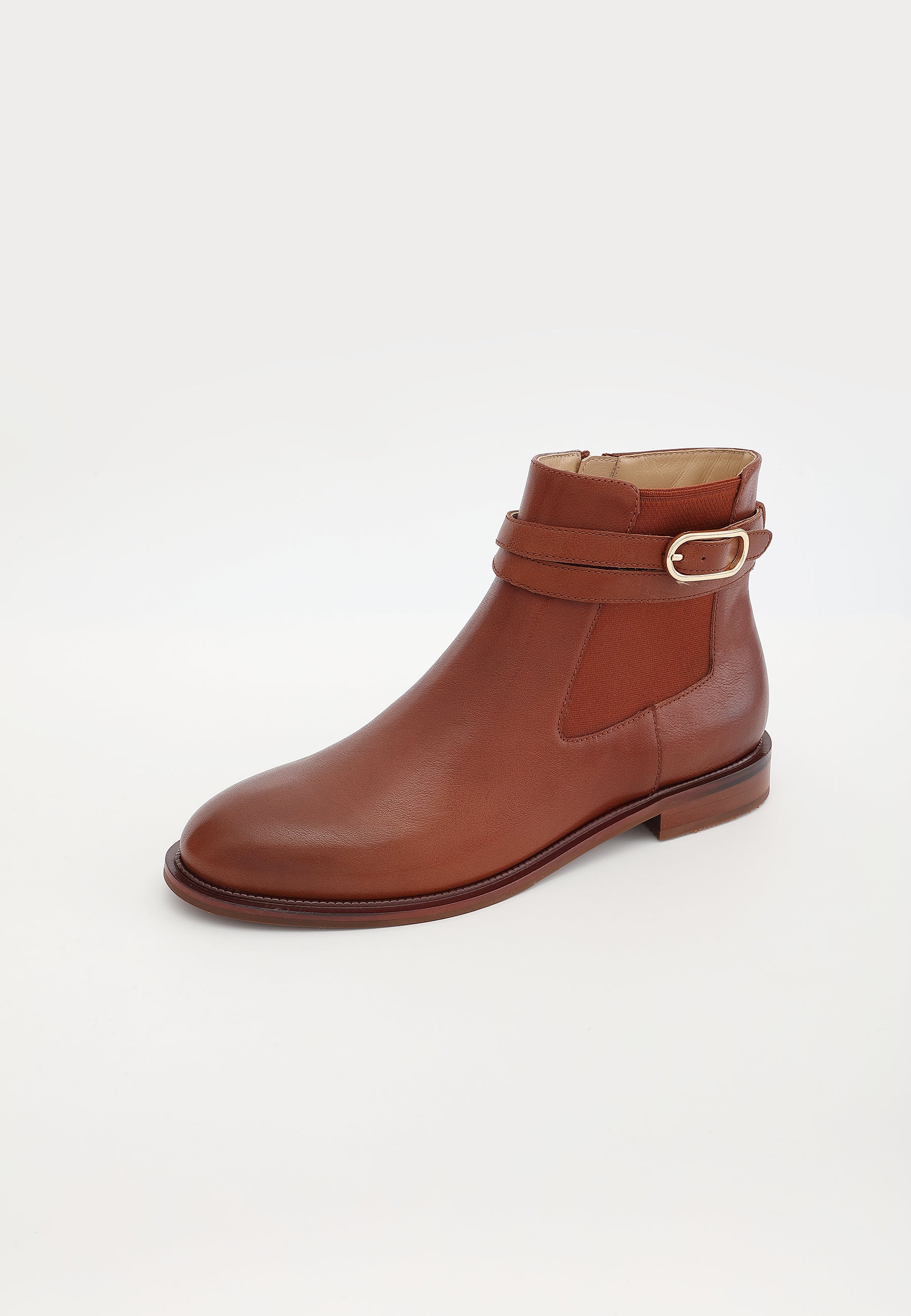BOTTINES FREYA - COGNAC