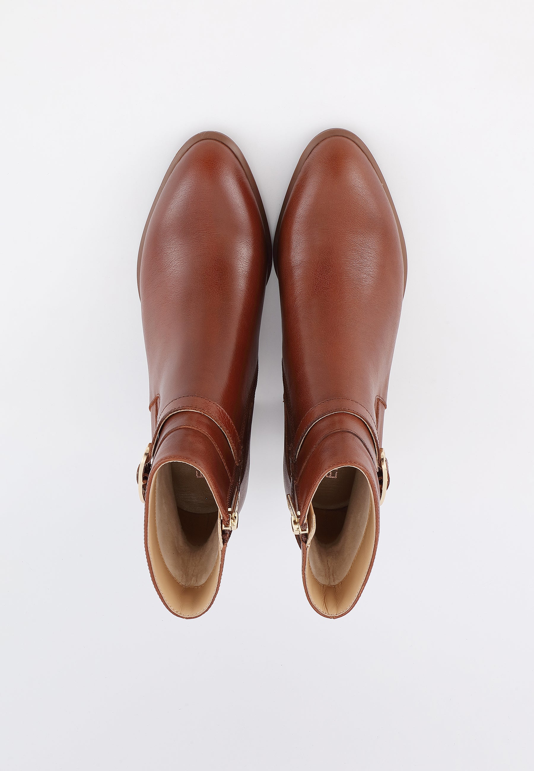 BOTTINES FREYA - COGNAC