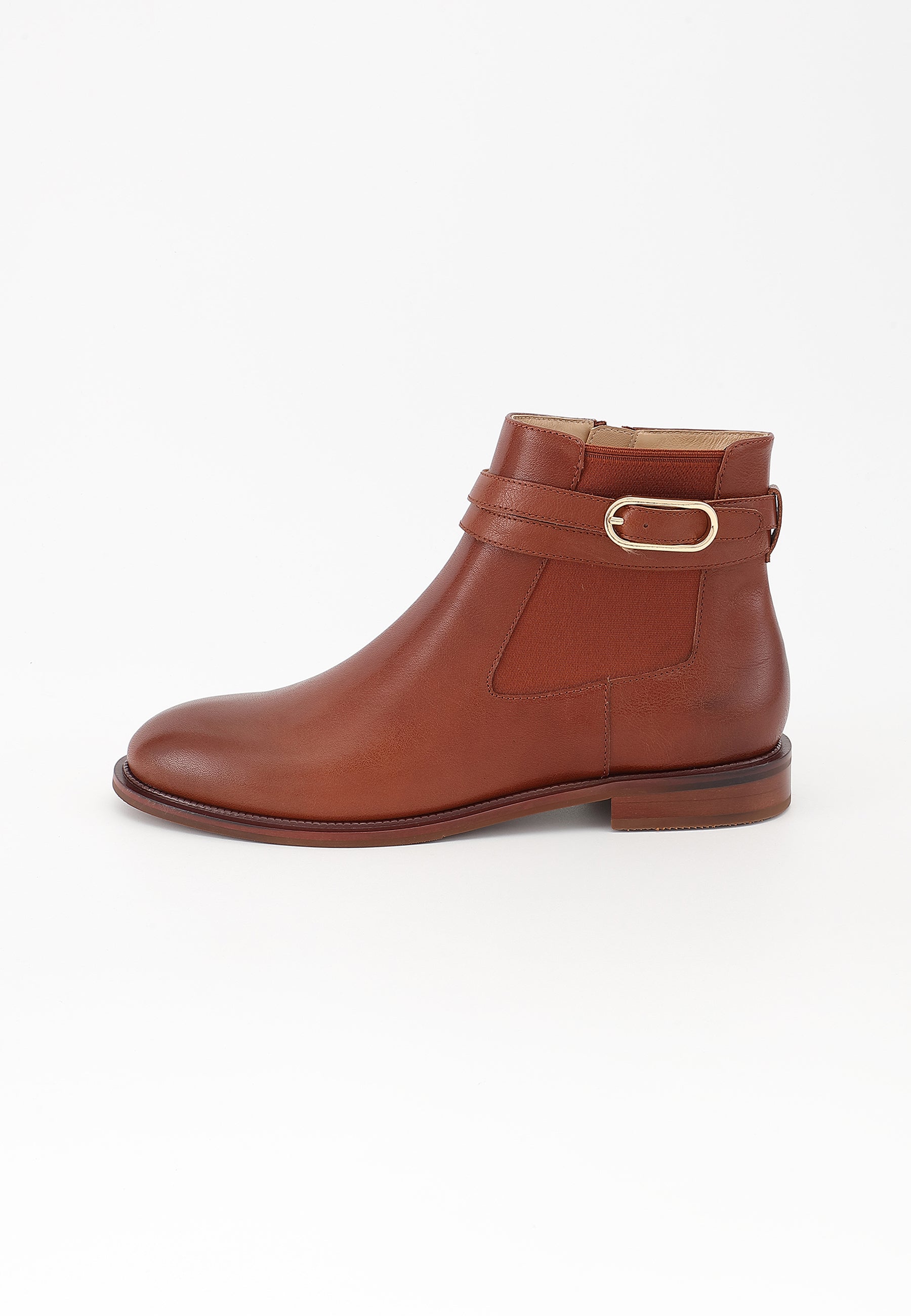 BOTTINES FREYA - COGNAC