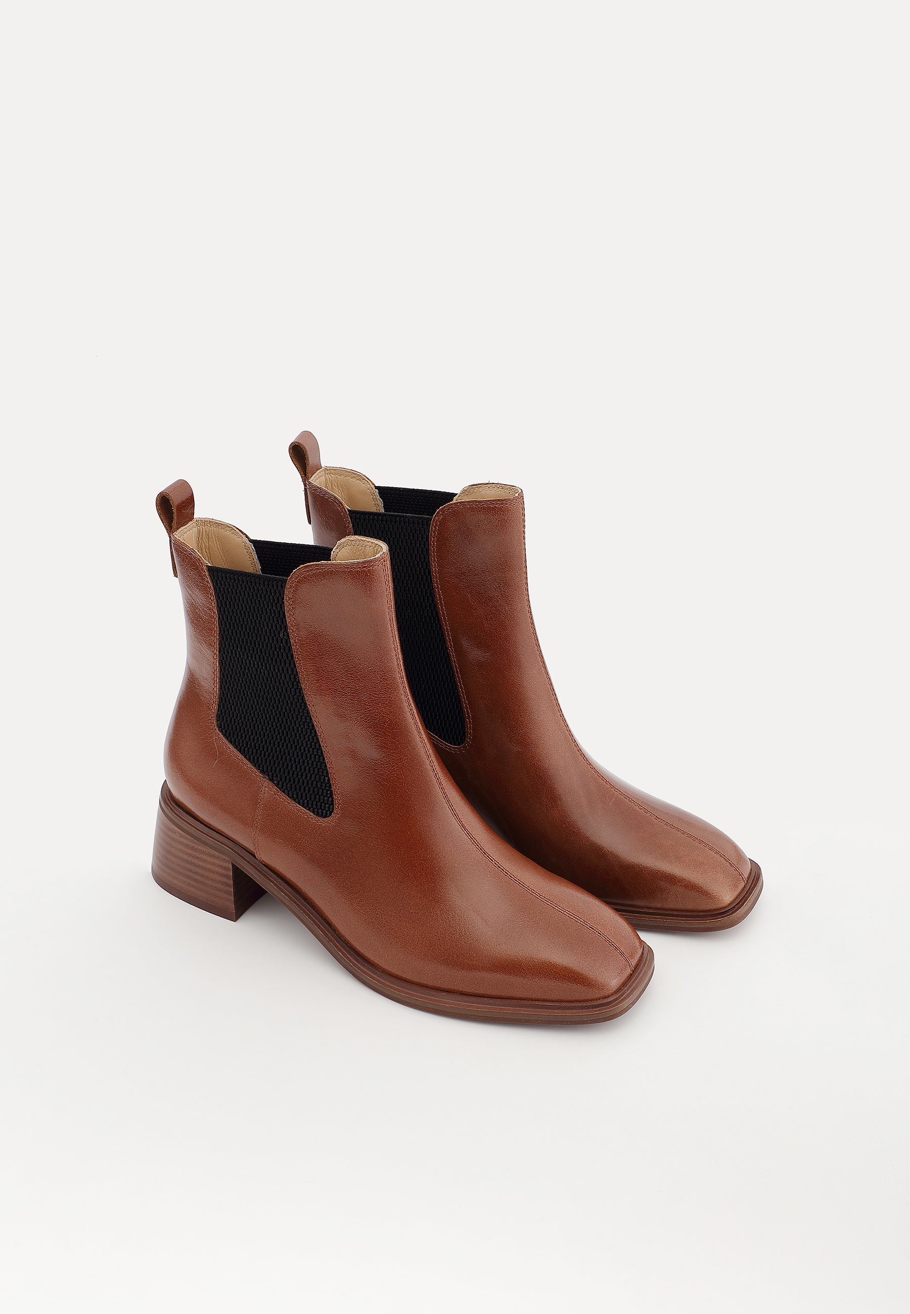 BOTTINES HELENA - COGNAC