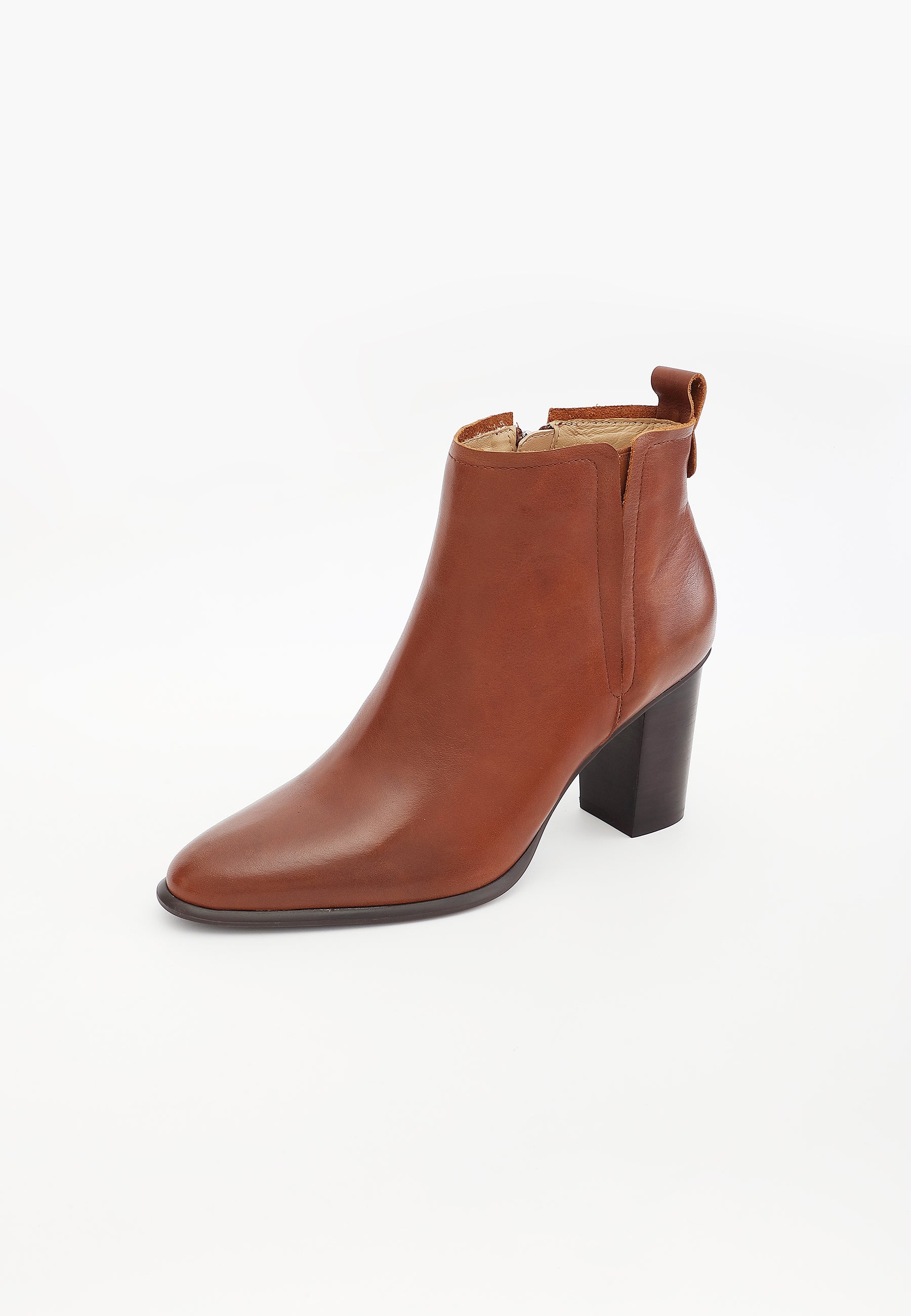 LEIA ANKLE BOOTS - BROWN