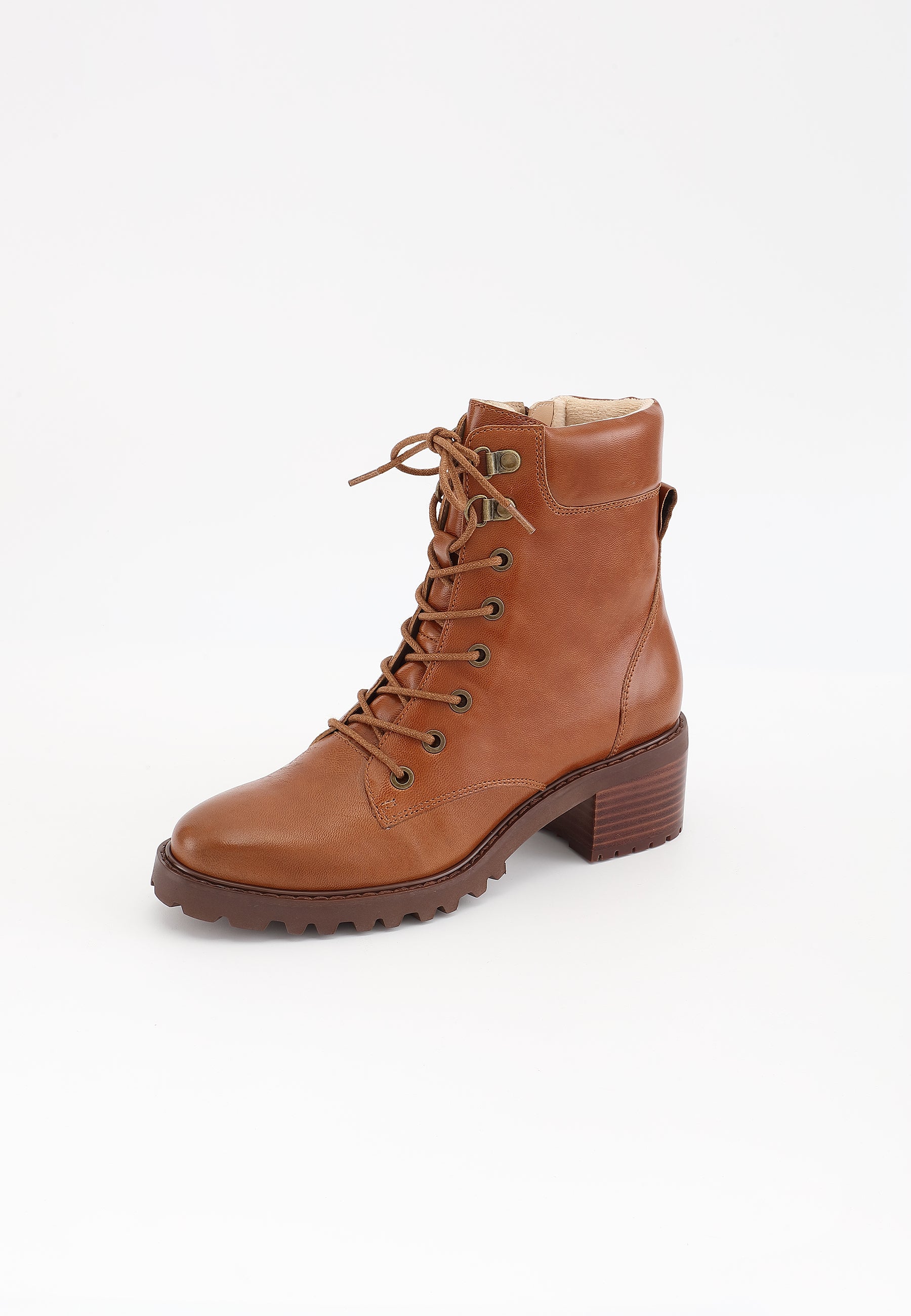 LILY ANKLE BOOTS - CAMEL