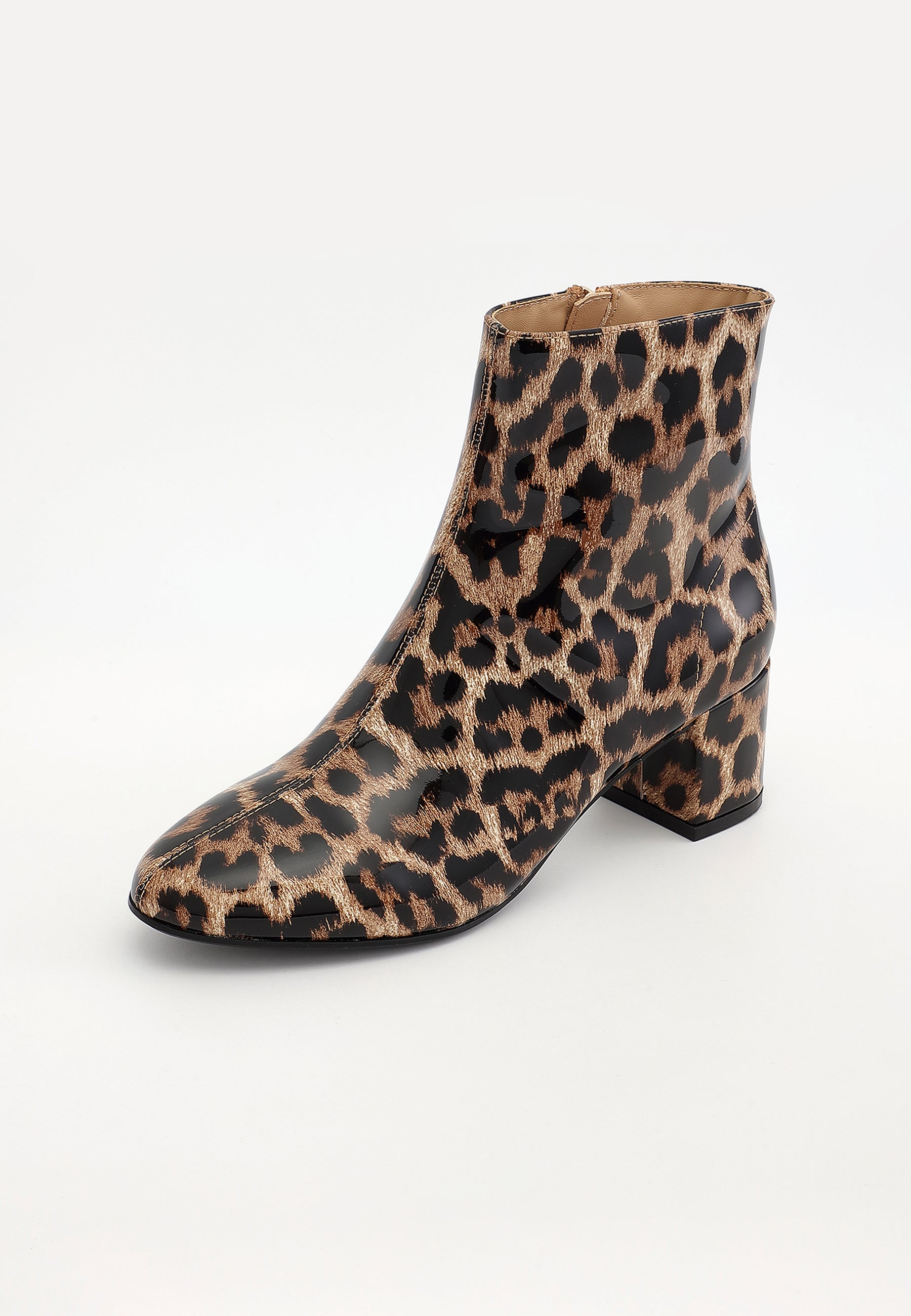 BOTTINES LONDON - LÉOPARD CAMEL