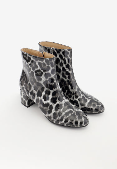 BOTTINES LONDON - LÉOPARD NOIR