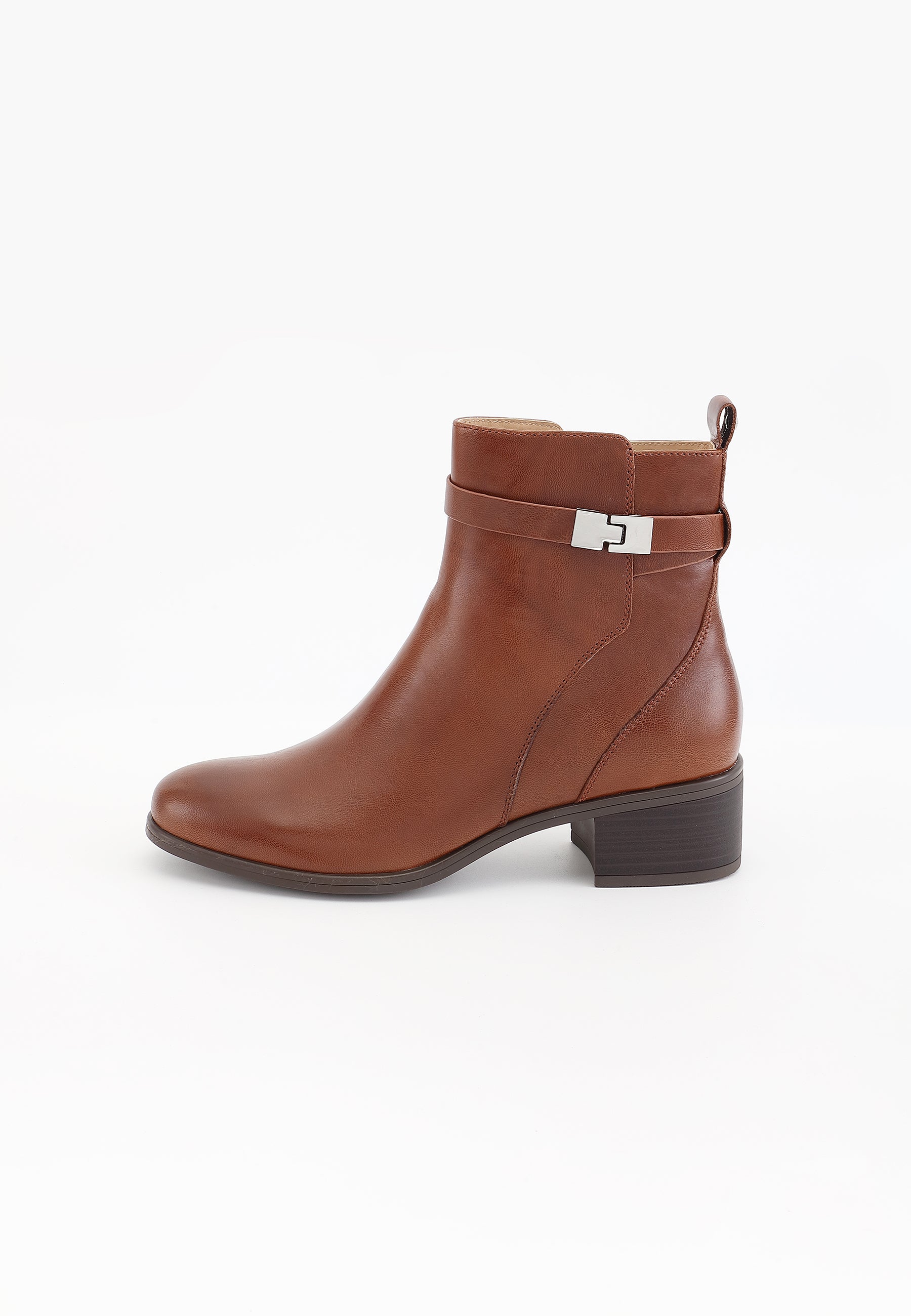 BOTTINES MARINE - MARRON