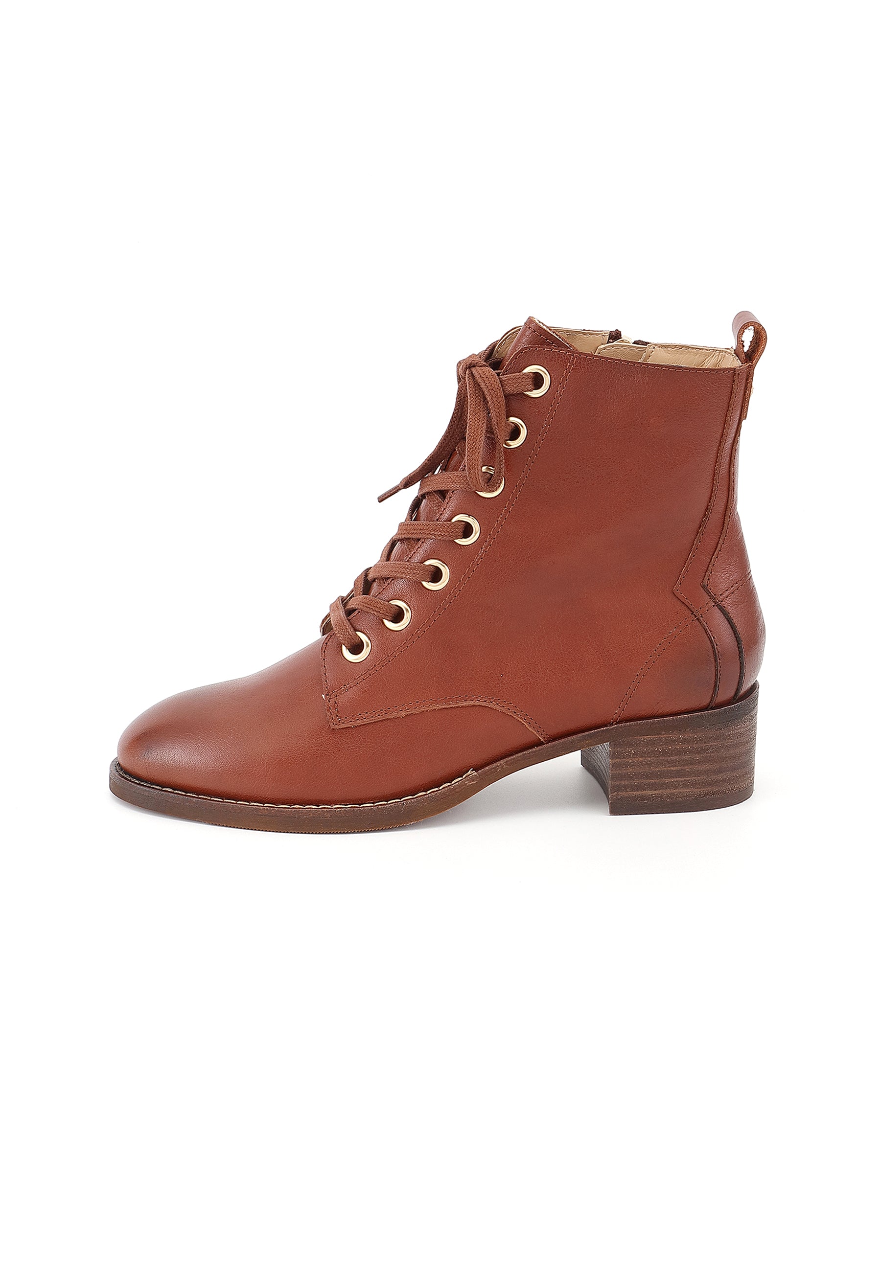 BOTTINES MICKAELLE - COGNAC