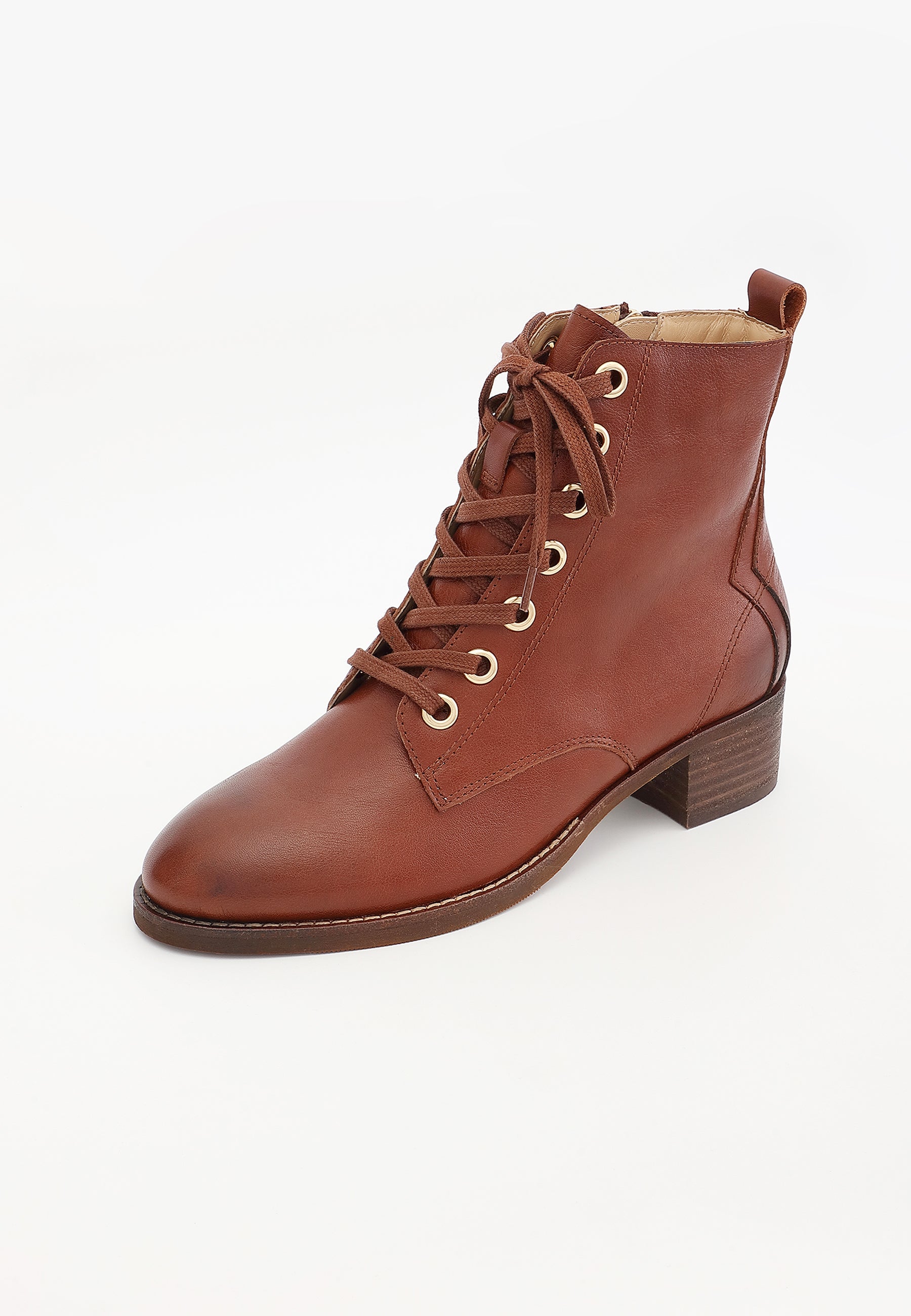 BOTTINES MICKAELLE - COGNAC
