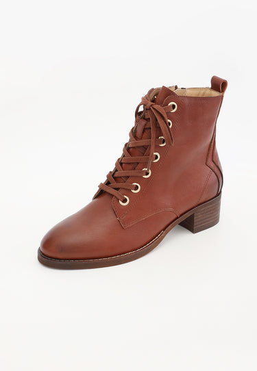 BOTTINES MICKAELLE - COGNAC