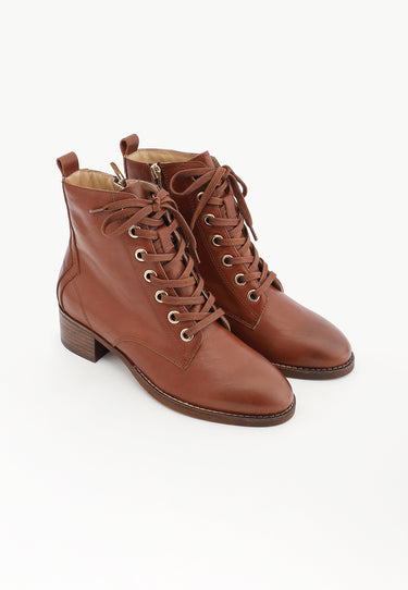 BOTTINES MICKAELLE - COGNAC