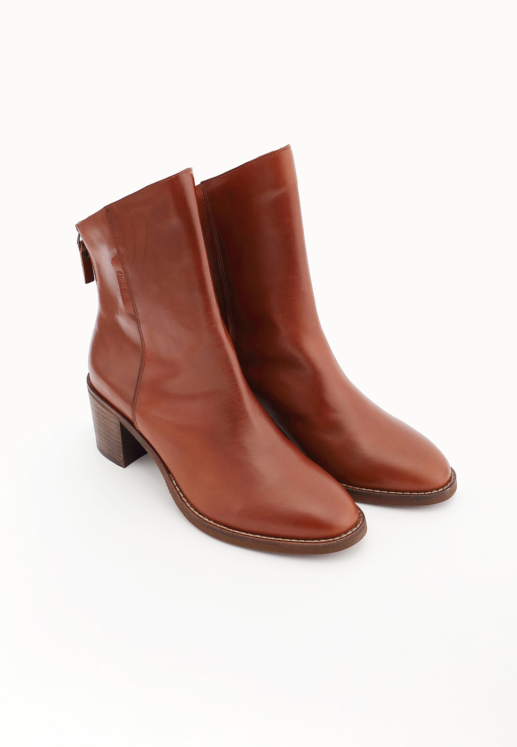 BOTTINES OXALYS - CAMEL LISSE