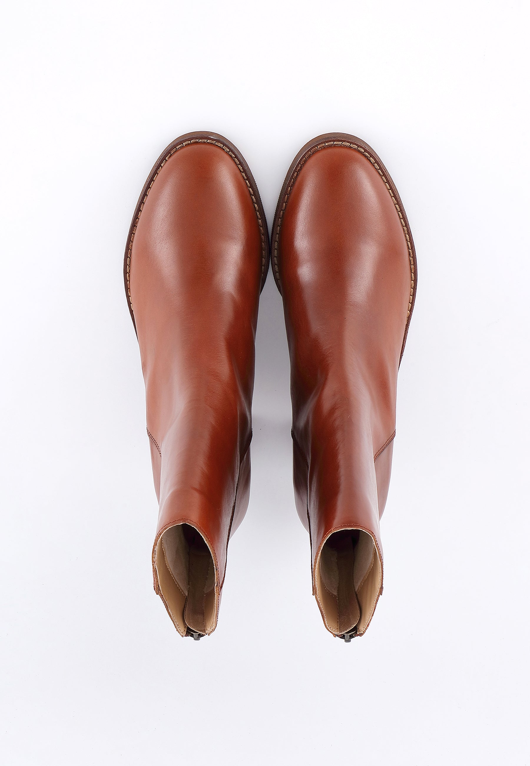 BOTTINES OXALYS - CAMEL LISSE