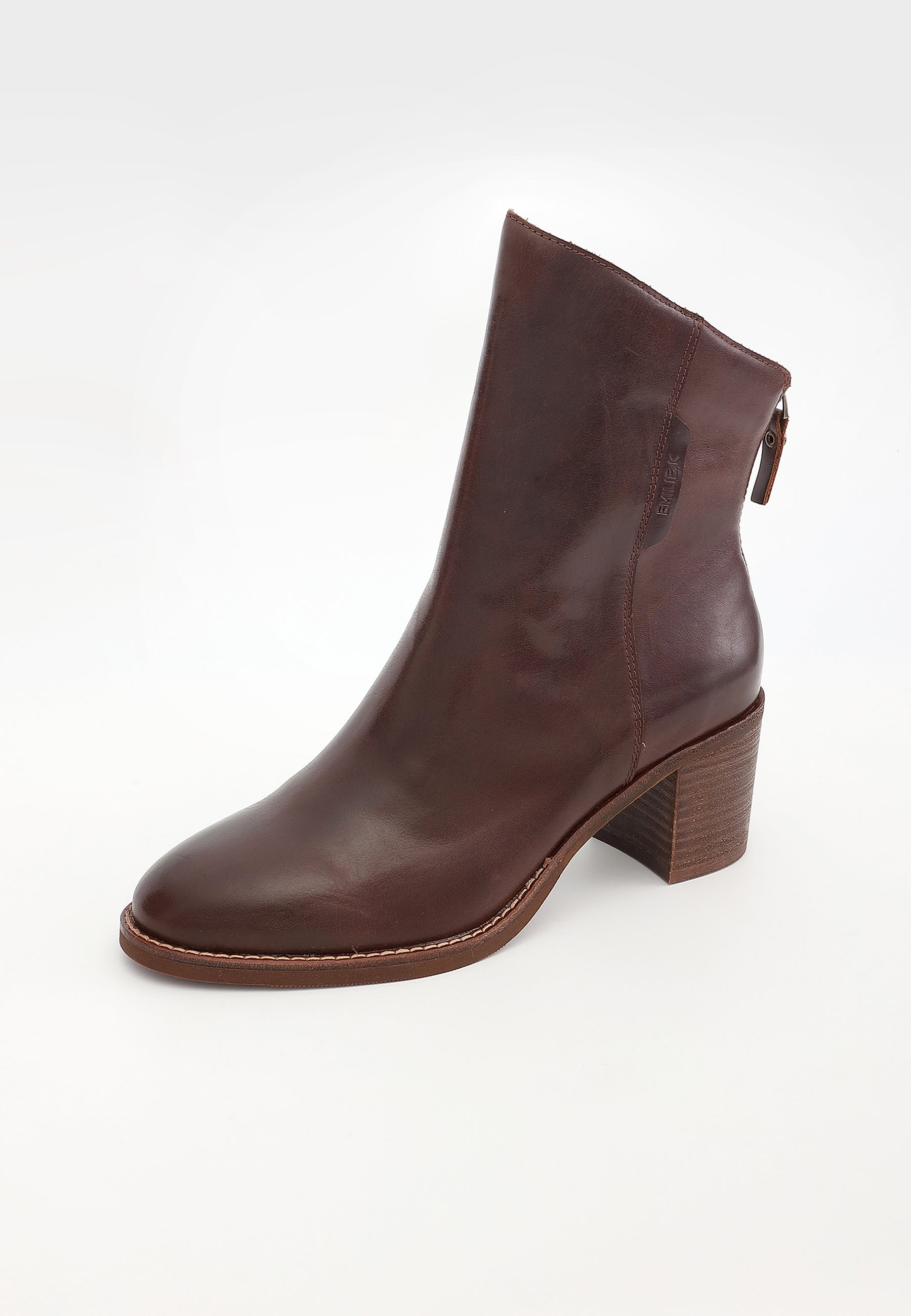 BOTTINES OXALYS - COGNAC LISSE