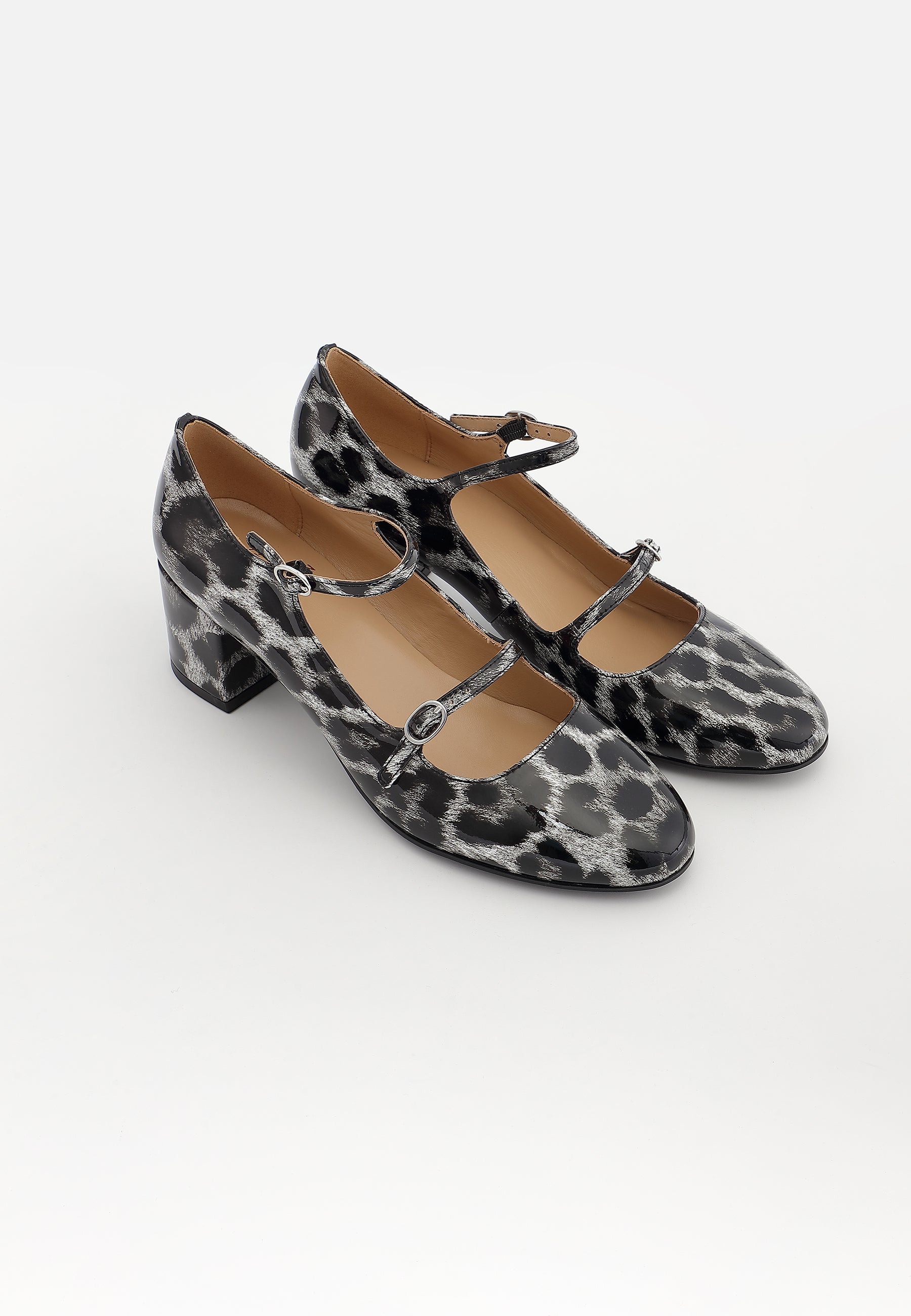 ESCARPINS PIVOINE - LÉOPARD NOIR