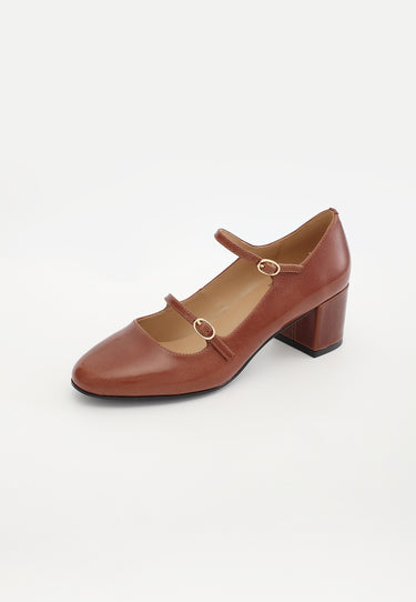 ESCARPINS PIVOINE - COGNAC