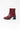 VICTORIA - Bottines en Cuir Vernis Bordeaux