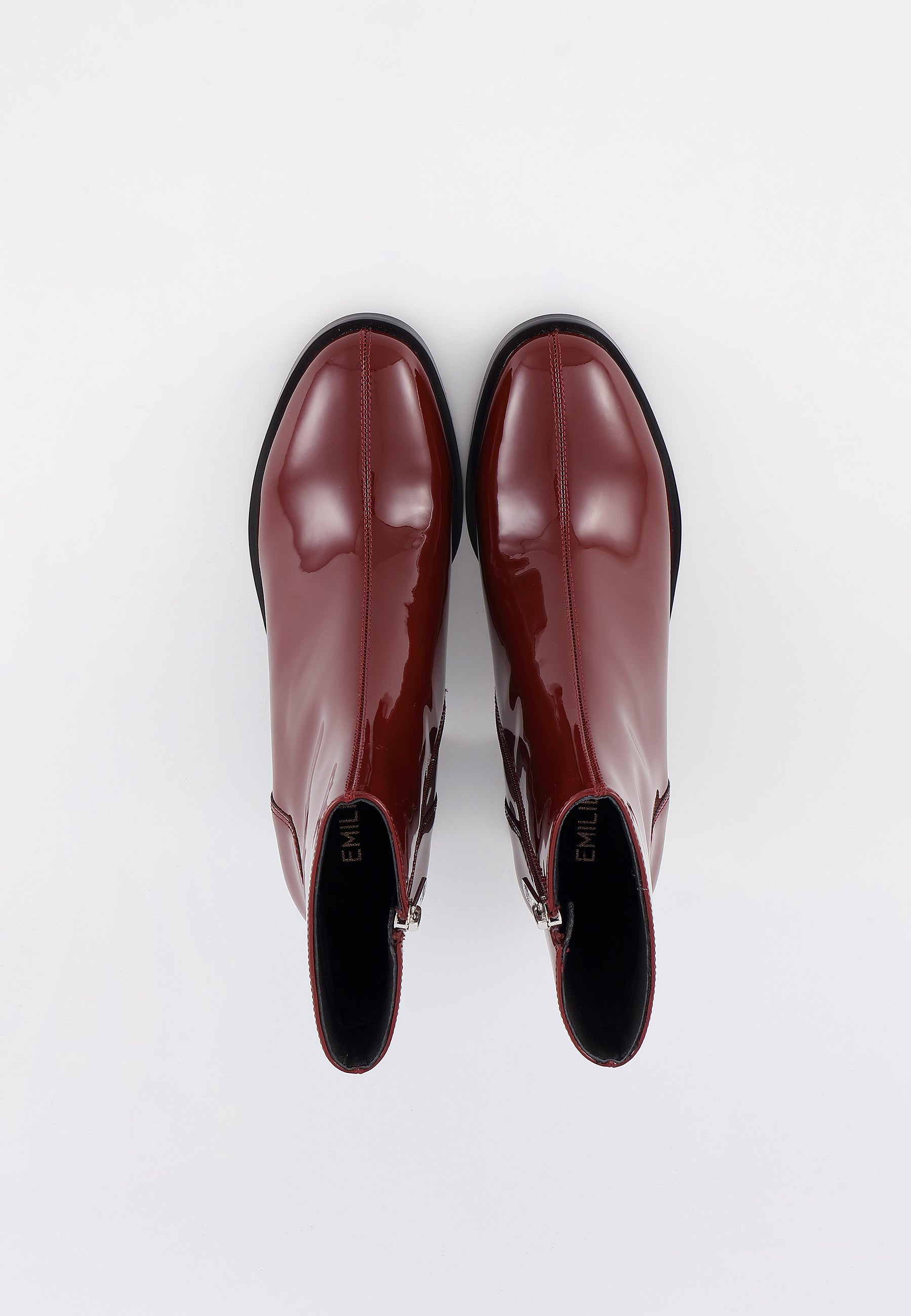 BOTTINES VICTORIA - VERNI BORDEAUX