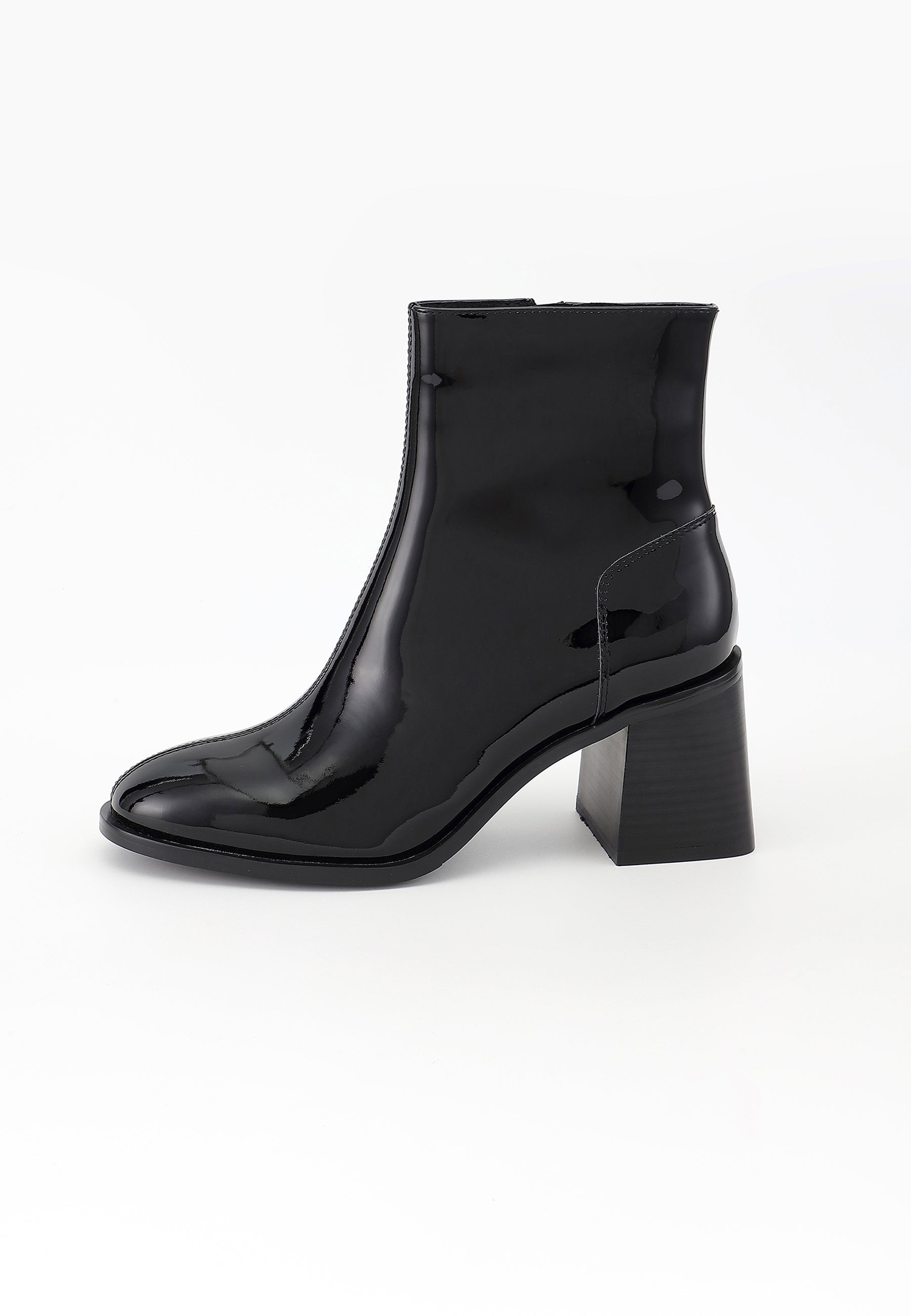 BOTTINES VICTORIA - NOIR VERNIS
